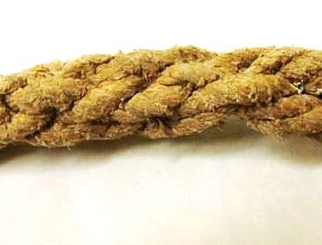 7cm lange Spleißstelle zur Befestigung des Wirbelkarabiners