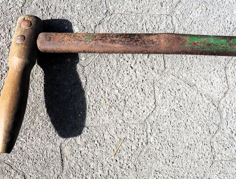 hintere/obere hölzerne Handhabe, 19cm, Buchenholz
