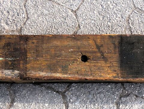 hinteres Ende der Deichsel (Deichselfuß)