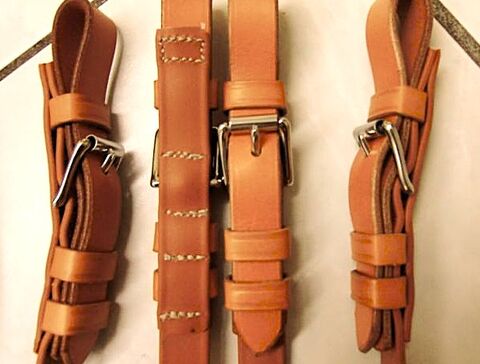 die 4 Einschnallenden für die Trensen von allen Seiten