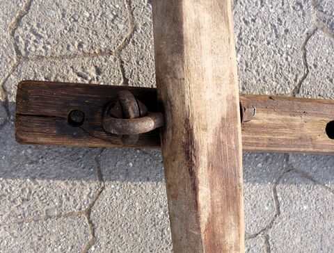 Verbindung Brustscheit - Deichsel anpassbar für verschiedene Längen