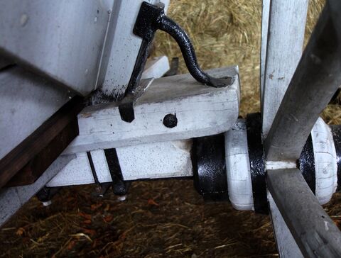 eiserne Verstärkung am Kipfstock