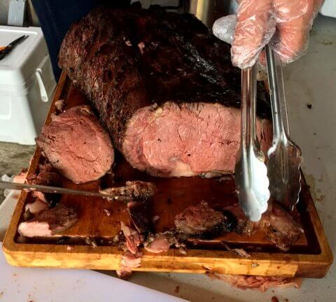 Nothing shows appreciation of great clients like a thick slice of prime rib.