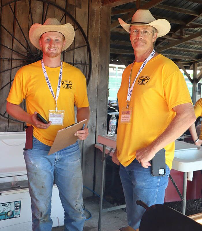 Bry and Joel Dickinson worked for weeks to prepare every part of a smooth, easy operating, well managed event.