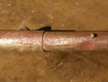 alter Bullenführstab zum Einhaken in den Nasenring