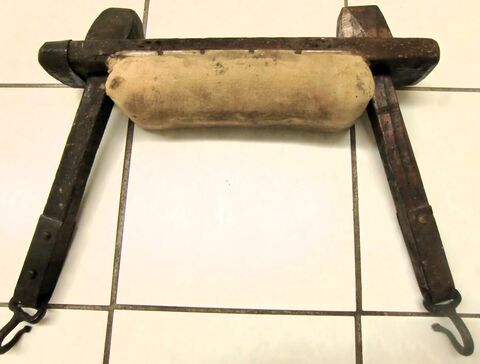 Schub mit beschlagenen Zapfen aus Regensburg von oben