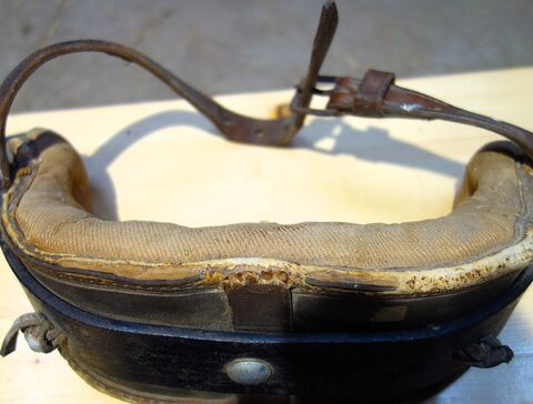 Poolster vorn aus Leder, hinten aus Drell