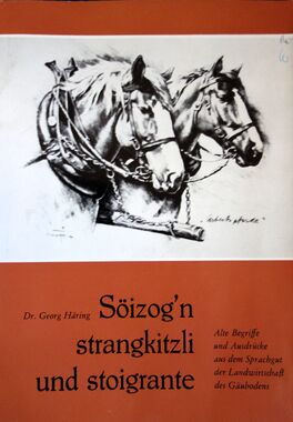 Söizog'n, strangkitzli und stoigrante von Dr. Georg Häring 1977