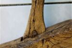 noch vorhandener Holzdübel zur Spillenbefestigung