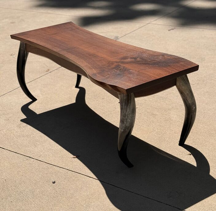 Muskrat Creek Black Walnut horn table