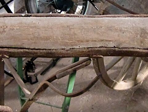 vorderes Deichselende mit Kette als Aufhalter (einspännig)