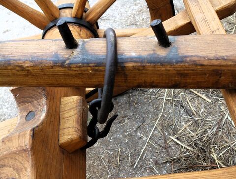 Einstellmöglichkeiten an der Karre für Pflugbaum