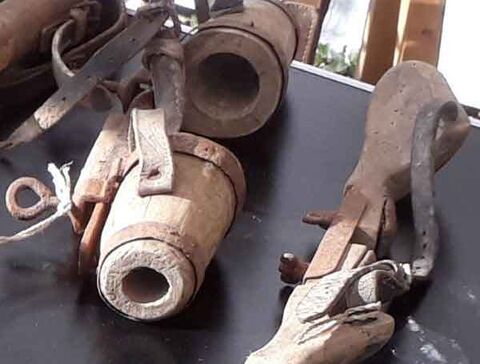 Hornführer aus Holz vom Landwirtschaftsmuseum Hilchenbach-Hadem